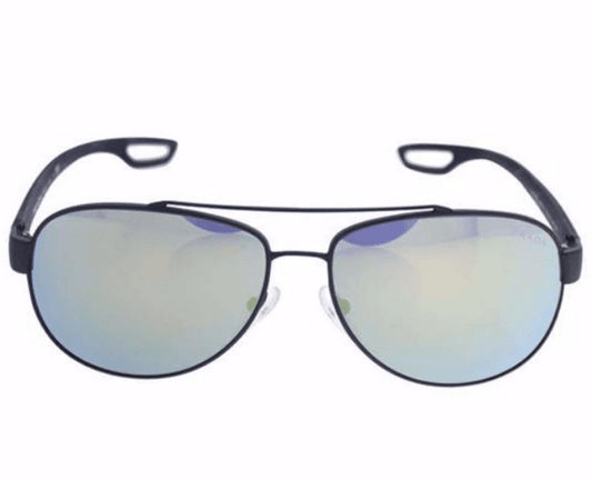 Prada SPS 55Q TIG-4J2 - Grey Rubber-Emerald Iridium by Prada for Men - 59-14-140 mm Sunglasses