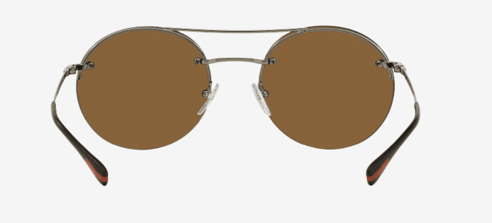 Prada SPS 54R 5AV-5M0 - Gunmetal-Brown Orange by Prada for Unisex - 56-18-135 mm Sunglasses