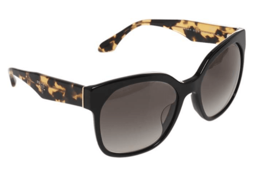 Prada SPR 10R 1AB-0A7 - Black Havana-Grey Shaded by Prada for Women - 57-19-140 mm Sunglasses