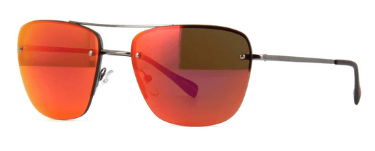 Prada SPS 52R 7AX-5L0 - Gunmetal-Brown Orange by Prada for Men - 56-16-135 mm Sunglasses