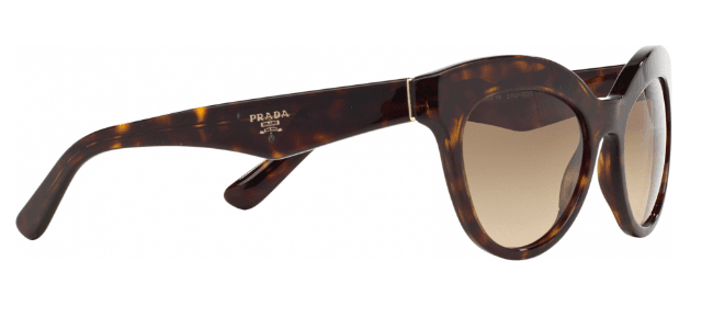 Prada SPR 23Q 2AU-3D0 - Havana-Light Brown Gradient Light Grey by Prada for Women - 53-19-140 mm Sunglasses