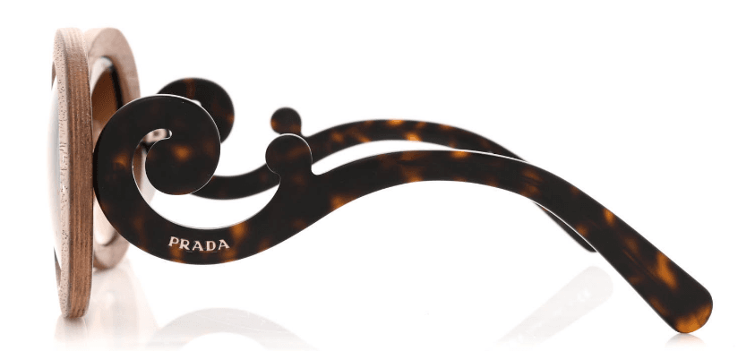 Prada SPR 27R IAM-6S1 - Nut Canaletto-Brown Shaded by Prada for Women - 55-22-135 mm Sunglasses