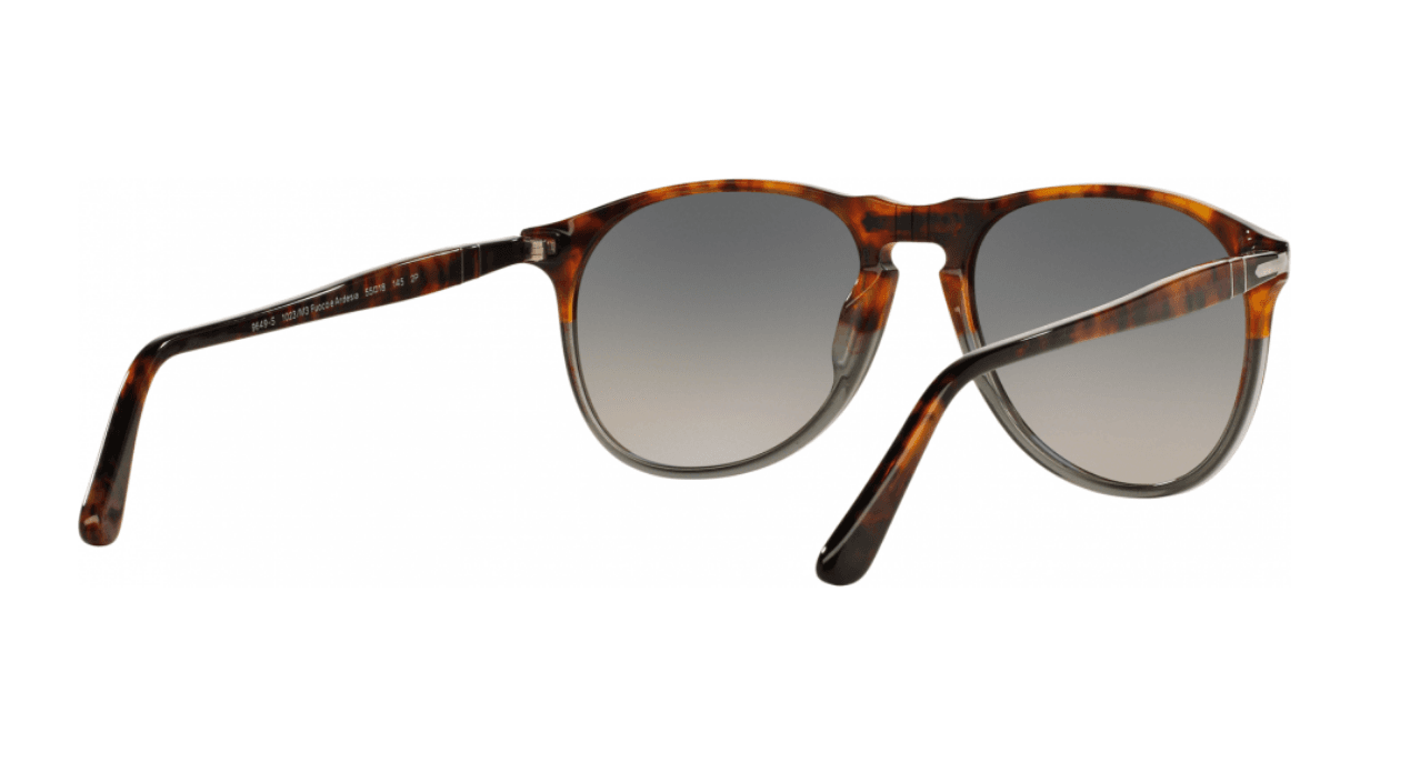 Persol PO9649S 1023-M3 - Fuoco e Ardesia-Grey Gradient Polarized by Persol for Men - 52-18-145 mm Sunglasses