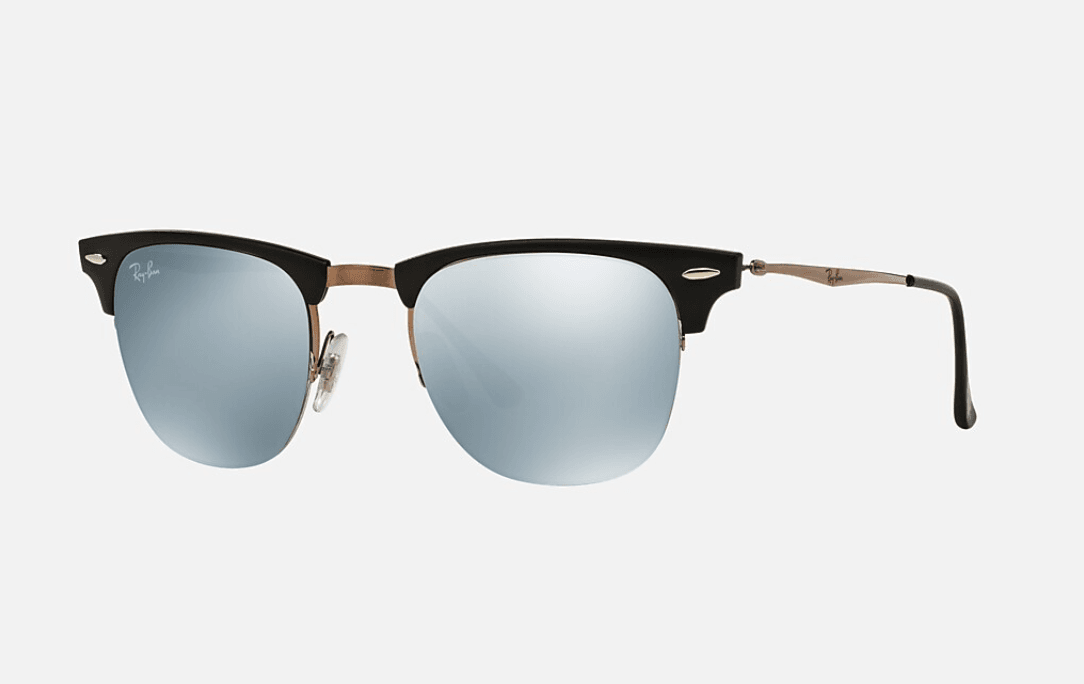 Ray Ban RB 8056 176-30 Light Ray - Black Brown-Silver by Ray Ban for Unisex - 49-22-140 mm Sunglasses