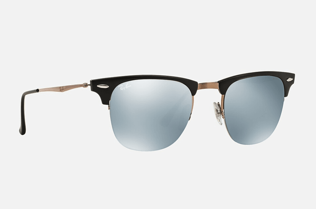 Ray Ban RB 8056 176-30 Light Ray - Black Brown-Silver by Ray Ban for Unisex - 49-22-140 mm Sunglasses