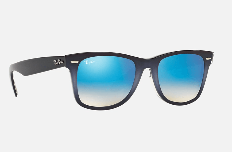 Ray Ban RB 2140 1198-40 Wayfarer - Grey Blue-Blue Gradient Flash by Ray Ban for Unisex - 50-22-150 mm Sunglasses