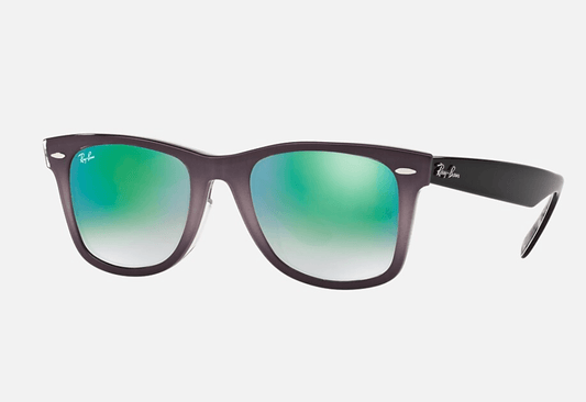 Ray Ban RB 2140 1199-4J Wayfarer - Grey Black-Green Gradient Flash by Ray Ban for Unisex - 50-22-150 mm Sunglasses