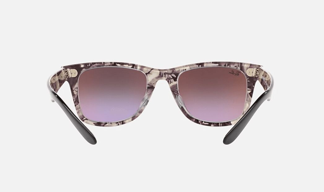 Ray Ban RB 2140 1199-4J Wayfarer - Grey Black-Green Gradient Flash by Ray Ban for Unisex - 50-22-150 mm Sunglasses