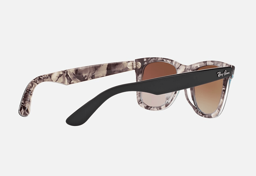 Ray Ban RB 2140 1199-4J Wayfarer - Grey Black-Green Gradient Flash by Ray Ban for Unisex - 50-22-150 mm Sunglasses