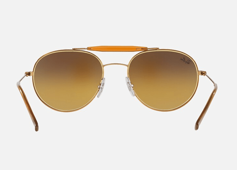 Ray Ban RB 3540 198-8B - Shiny Bronze-Blue Flash Gradient by Ray Ban for Unisex - 53-18-140 mm Sunglasses