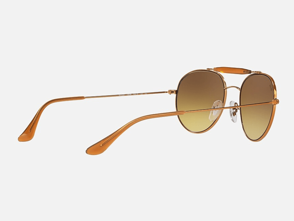 Ray Ban RB 3540 198-8B - Shiny Bronze-Blue Flash Gradient by Ray Ban for Unisex - 53-18-140 mm Sunglasses