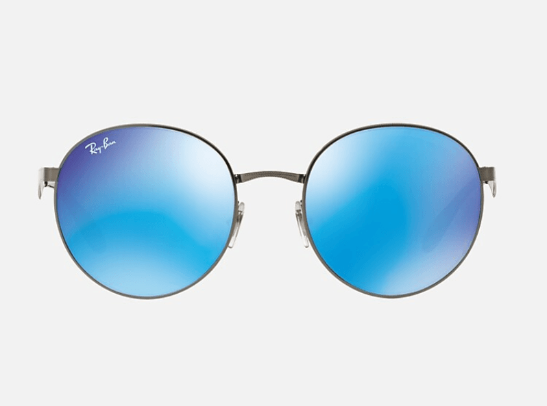 Ray Ban RB 3537 004-55 - Gunmetal-Blue by Ray Ban for Unisex - 51-19-145 mm Sunglasses