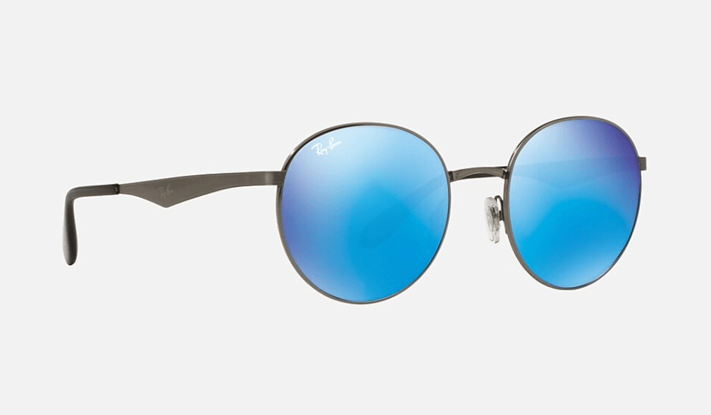 Ray Ban RB 3537 004-55 - Gunmetal-Blue by Ray Ban for Unisex - 51-19-145 mm Sunglasses