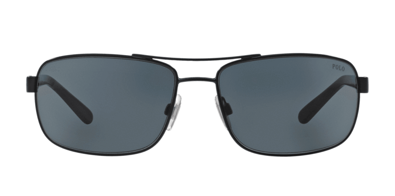 Polo Ralph Lauren PH 3095 9119-87 - Matte Navy Blue-Grey Blue by Ralph Lauren for Men - 63-16-130 mm Sunglasses