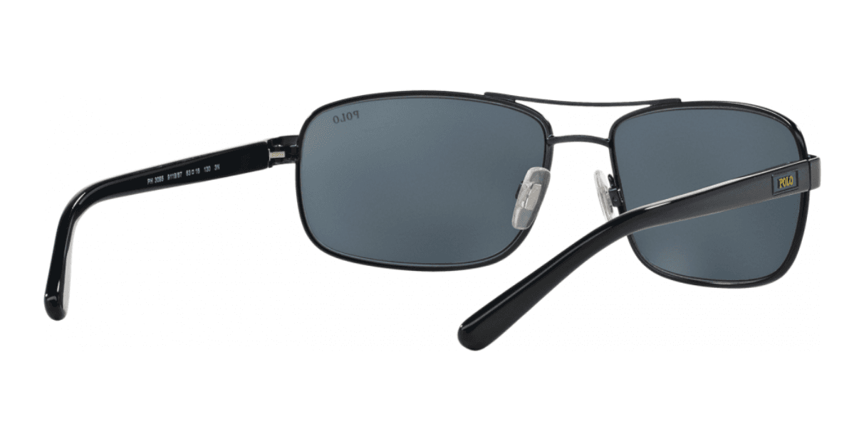 Polo Ralph Lauren PH 3095 9119-87 - Matte Navy Blue-Grey Blue by Ralph Lauren for Men - 63-16-130 mm Sunglasses