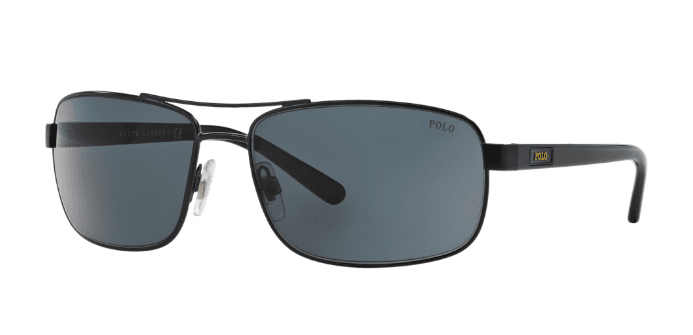 Polo Ralph Lauren PH 3095 9119-87 - Matte Navy Blue-Grey Blue by Ralph Lauren for Men - 63-16-130 mm Sunglasses