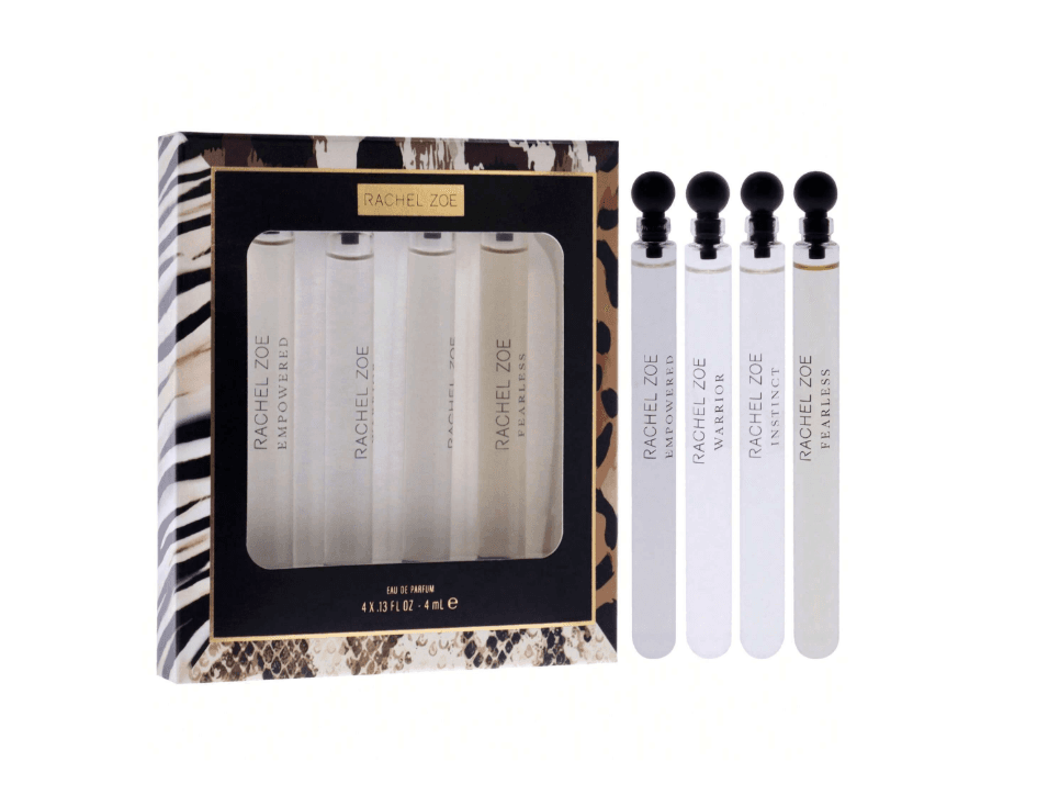 Rachel Zoe by Rachel Zoe for Women - 4 Pc Mini Gift Set 0.13oz Fearless EDP Spray, 0.13oz Warrior EDP Spray, 0.13oz Instinct EDP Spray, 0.13oz Empowered EDP Spray