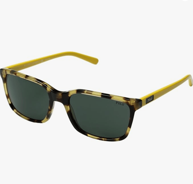 Polo Ralph Lauren PH 4103 5548-71 - Havana Yellow-Black by Ralph Lauren for Men - 56-19-145 mm Sunglasses