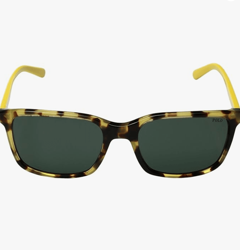 Polo Ralph Lauren PH 4103 5548-71 - Havana Yellow-Black by Ralph Lauren for Men - 56-19-145 mm Sunglasses