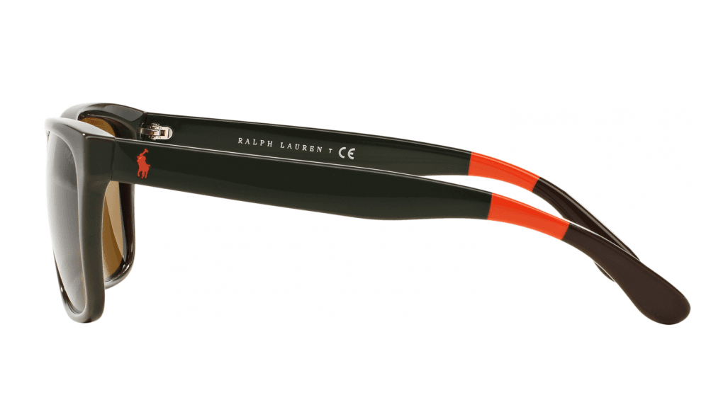 Polo Ralph Lauren PH 4106 557073 Shiny Olive Green by Ralph Lauren for Men - 57-18-145 mm Sunglasses