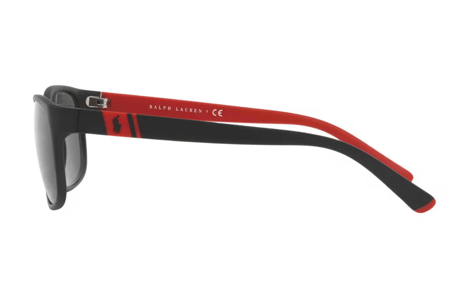 Polo Ralph Lauren PH 4109 5247-87 - Matte Black Red-Grey by Ralph Lauren for Men - 59-17-145 mm Sunglasses