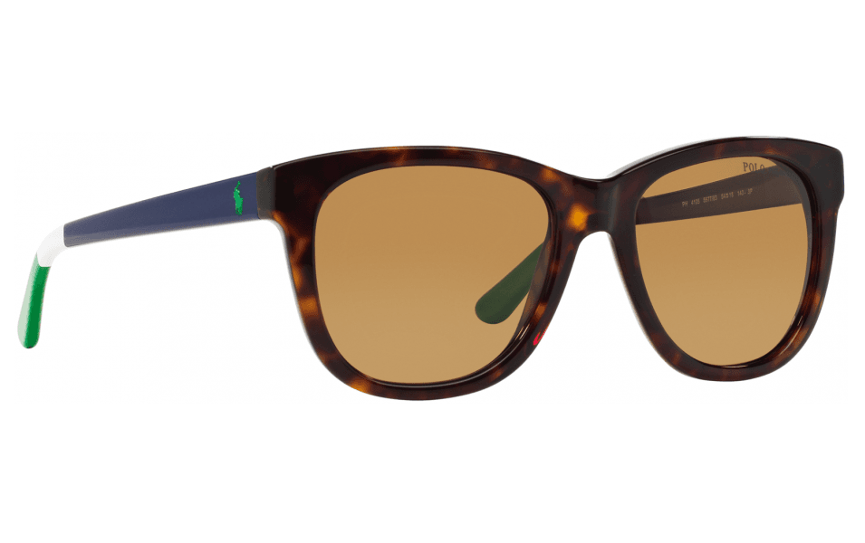 Polo Ralph Lauren PH 4105 5577-83 - Shiny Dark Havana-Brown Gradient Polarized by Ralph Lauren for Women - 54-18-140 mm Sunglasses