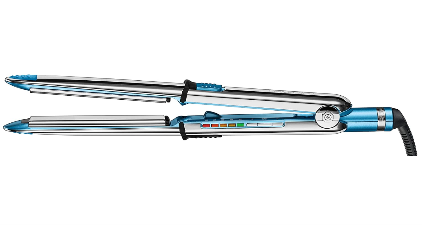BaBylissPRO Nano Titanium Prima Ionic Hair Straightener, Curl and Straighten Hair With One Professional Tool