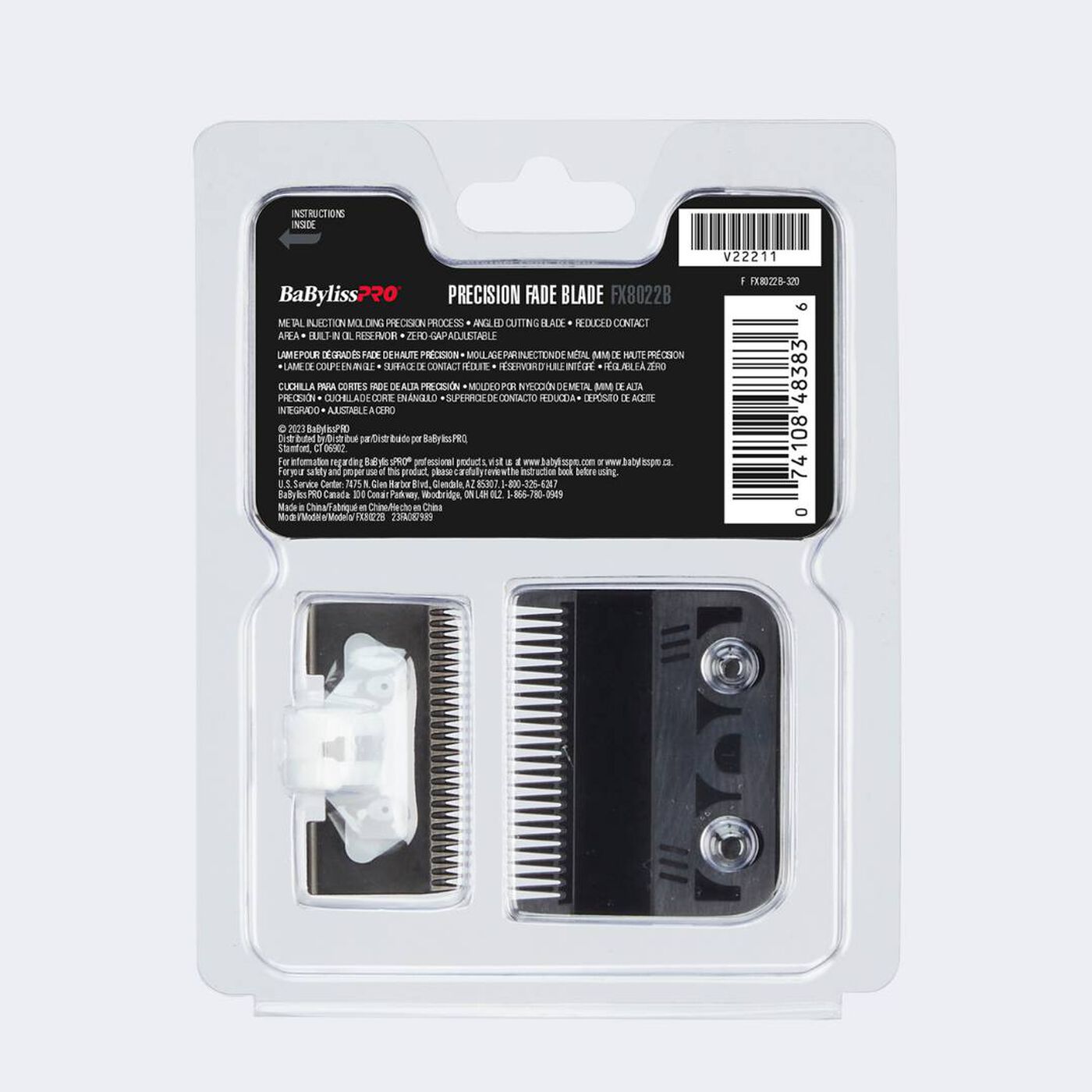 BaBylissPRO® Black Titanium Metal-Injection Molded (MIM) Precision Fade Blade