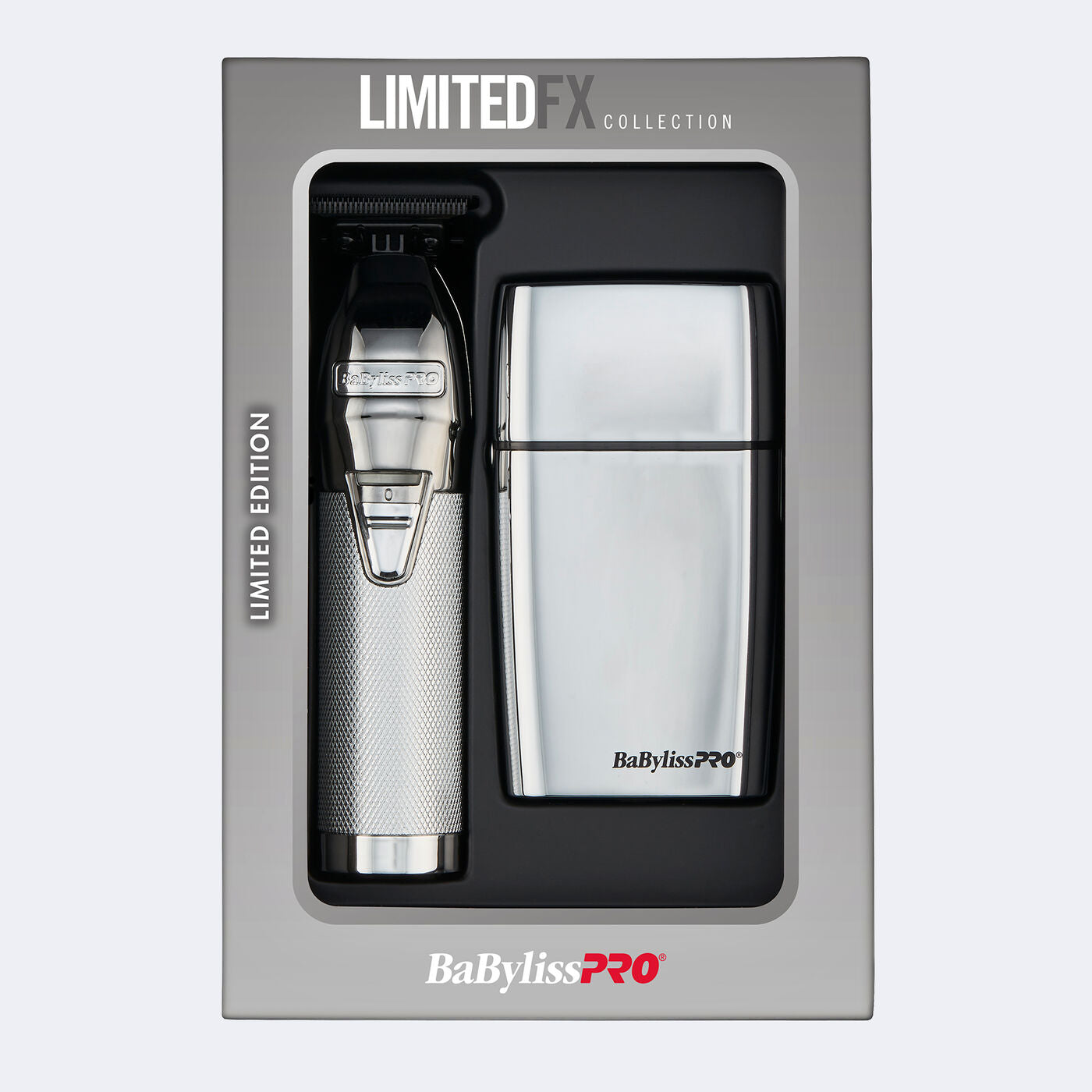 BaBylissPRO LimitedFX Silver Trimmer & Double Foil Shaver
