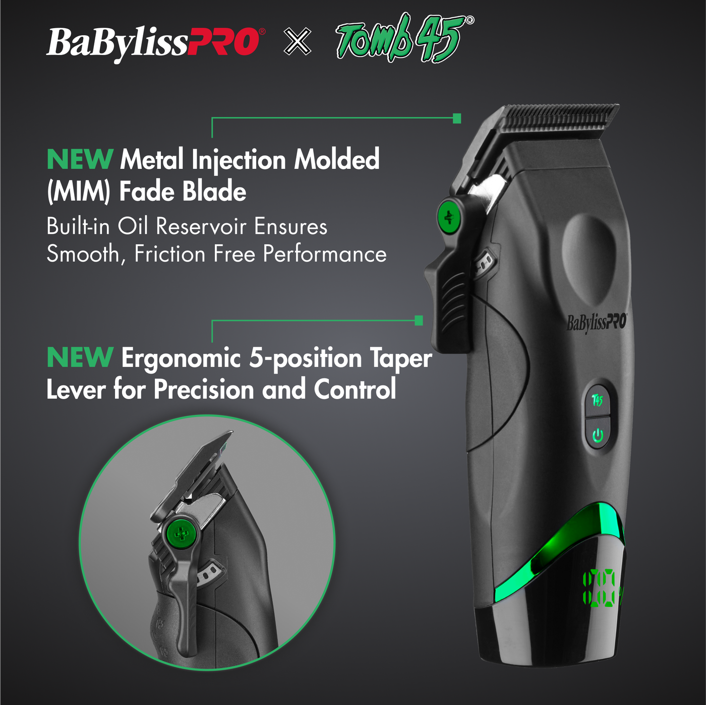 Babyliss x Tomb45 Wireless-Charging Clippers