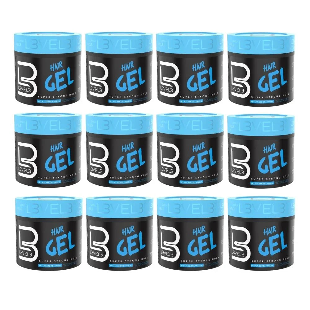 L3VEL3 Hair Styling Gel 33.8 oz - Multipack