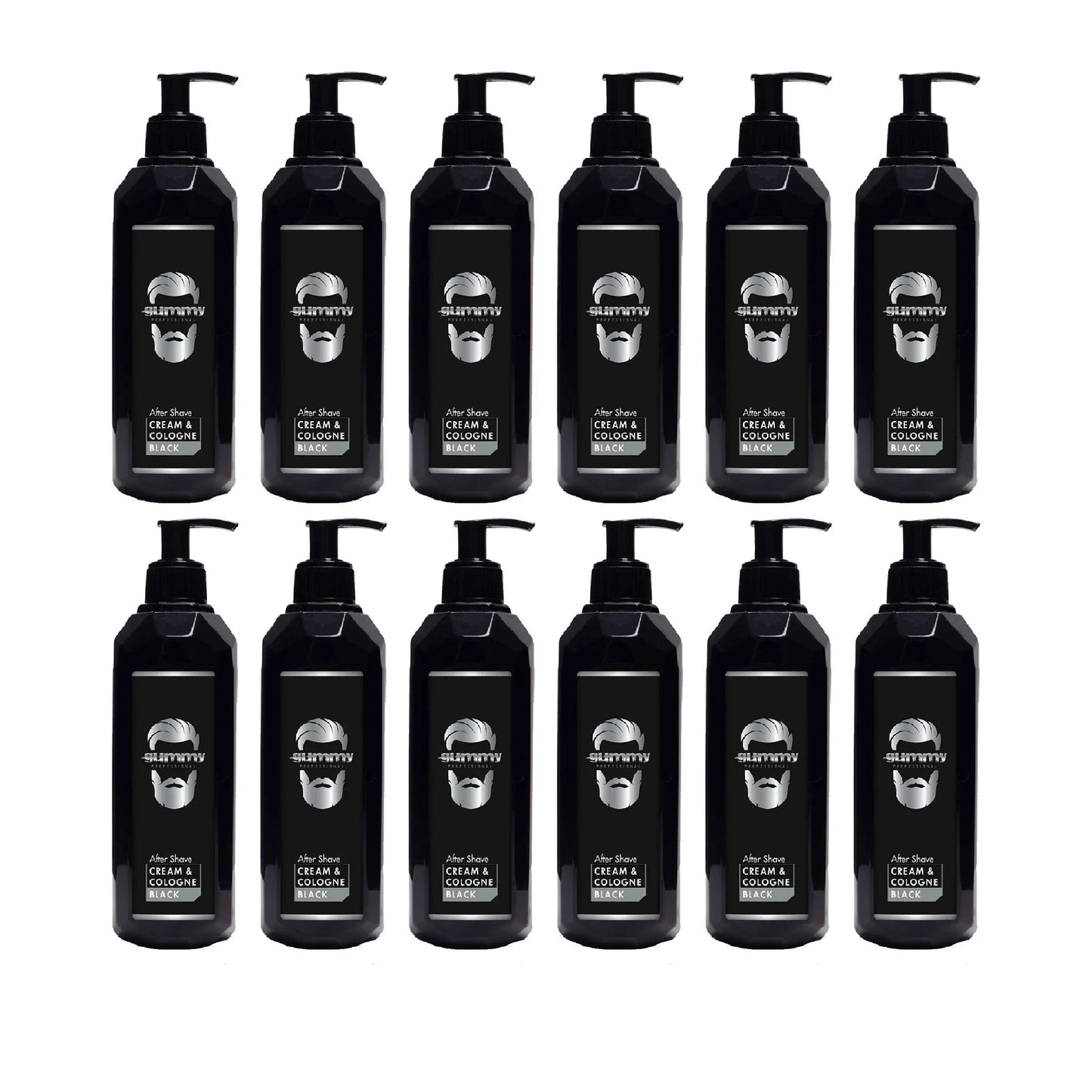 Gummy After Shave Cream Cologne Black 400ml / 13.5 oz - Multipack