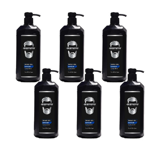 Gummy Shave Gel Savour 1000ml / 33.8 oz - Multipack