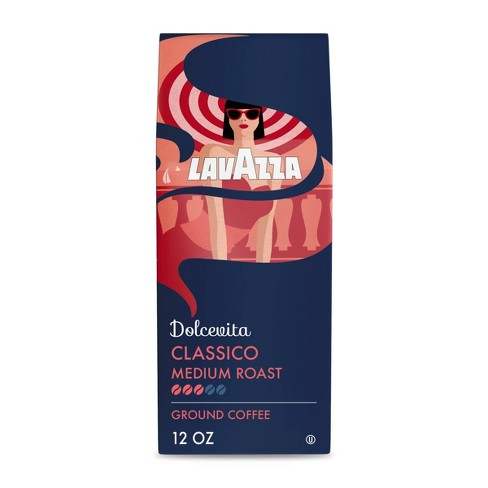 Classico Medium Roast Ground Coffee by Lavazza for Unisex - 12 oz Coffee