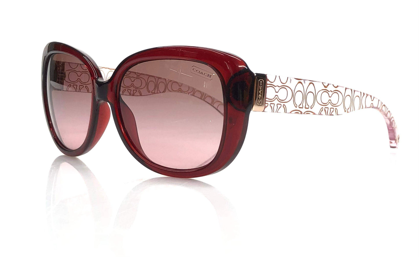 Coach Laurin HC8076 5154-14 - Burgundy-Pink Crystal by Coach for Women - 56-15-135 mm Sunglasses