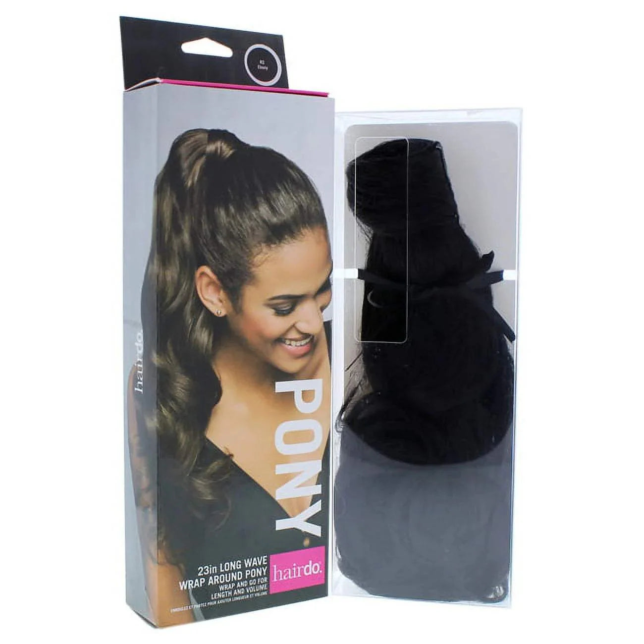 Wave Wrap Around Pony - R2 Ebony by Hairdo for Women - 23 Inch Hair Extension