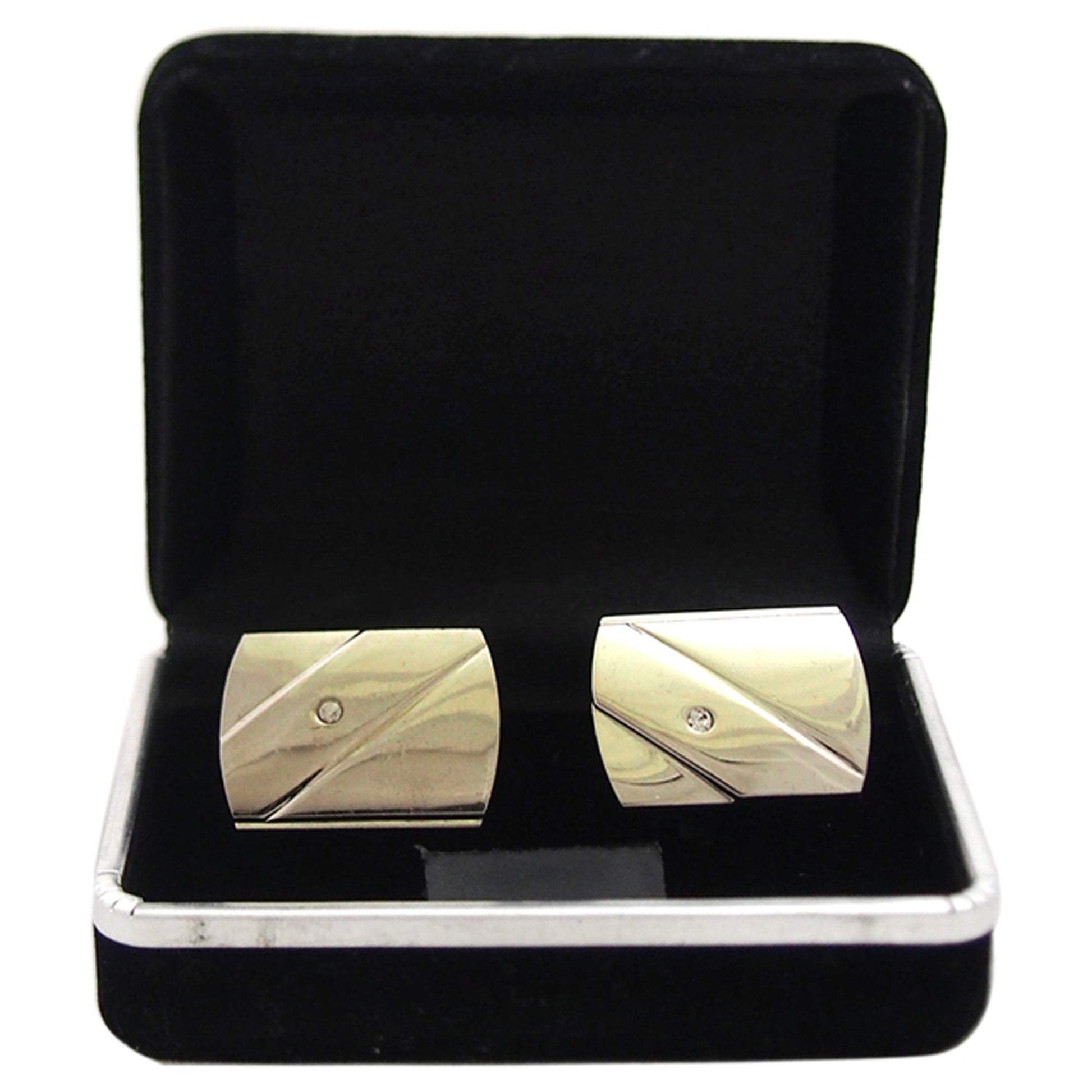 B14 Cufflinks by Polanni for Men - W 2.5 x L 1.7 CM Cufflinks