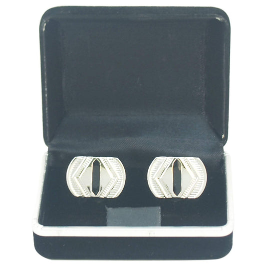 B19 Cufflinks by Polanni for Men - W 2.2 x L 1.6 CM Cufflinks