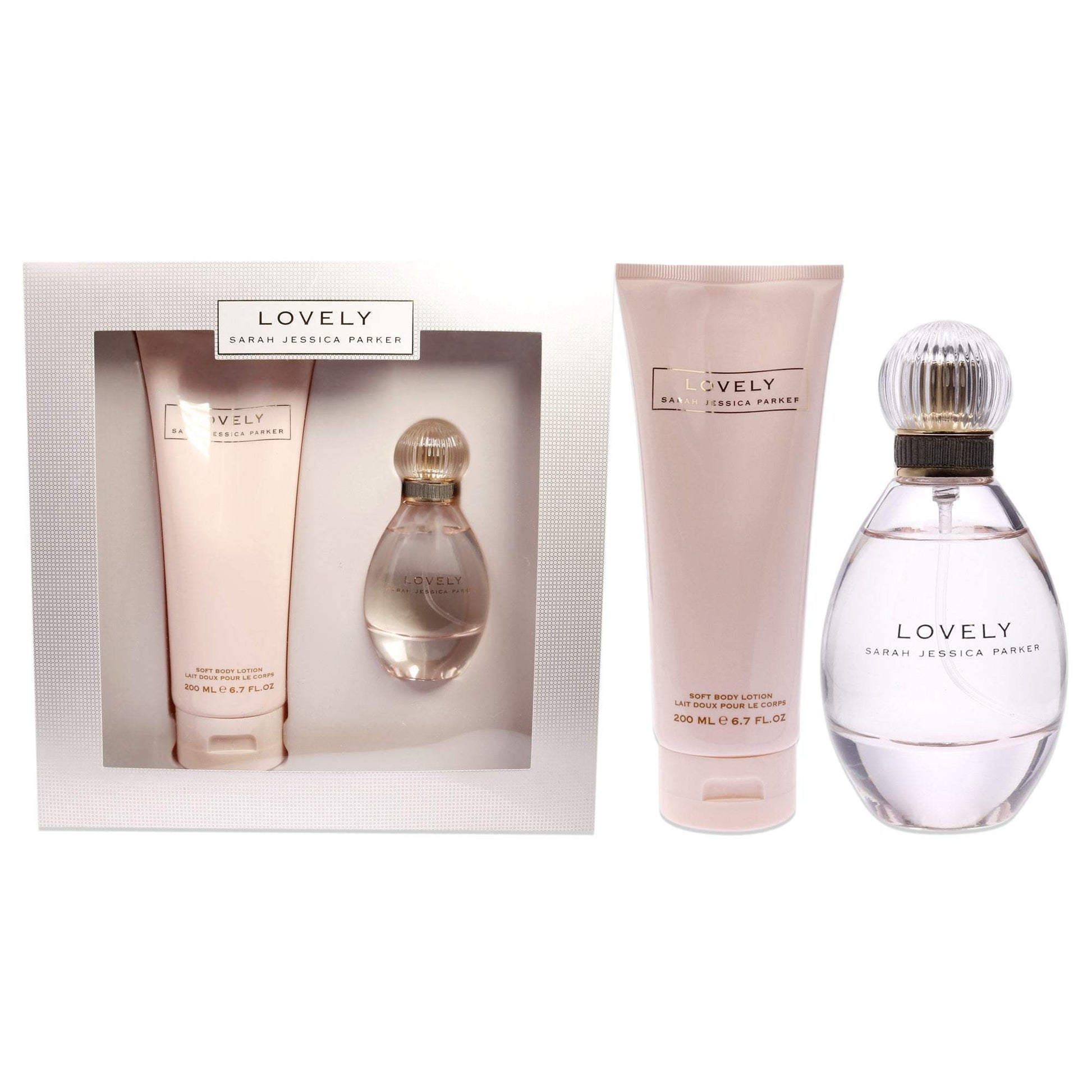 Lovely by Sarah Jessica Parker for Women - 2 Pc Gift Set 1.7oz EDP Spray, 6.7oz Soft Body Lotion