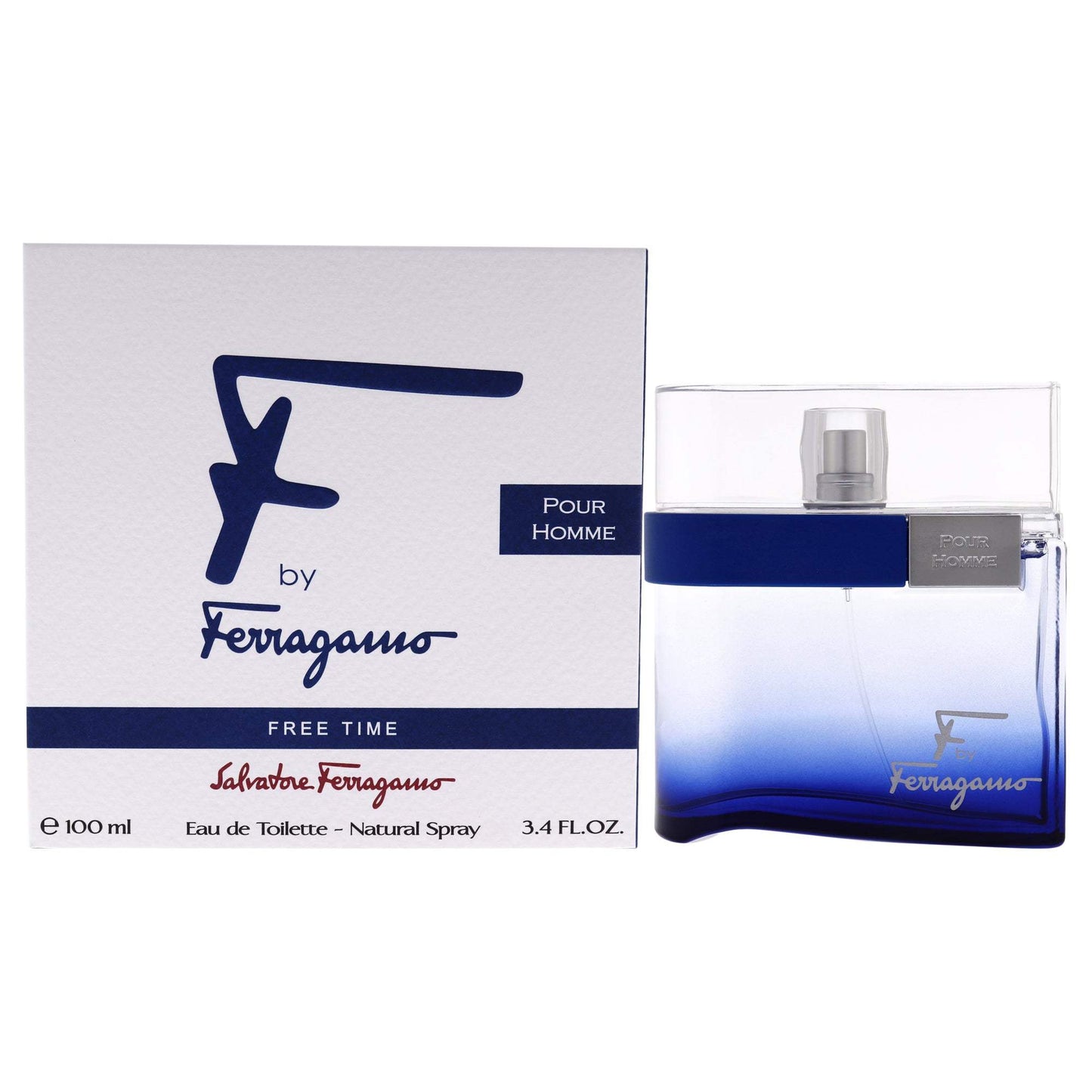 F by Ferragamo Free Time by Salvatore Ferragamo for Men - 3.4 oz EDT Spray