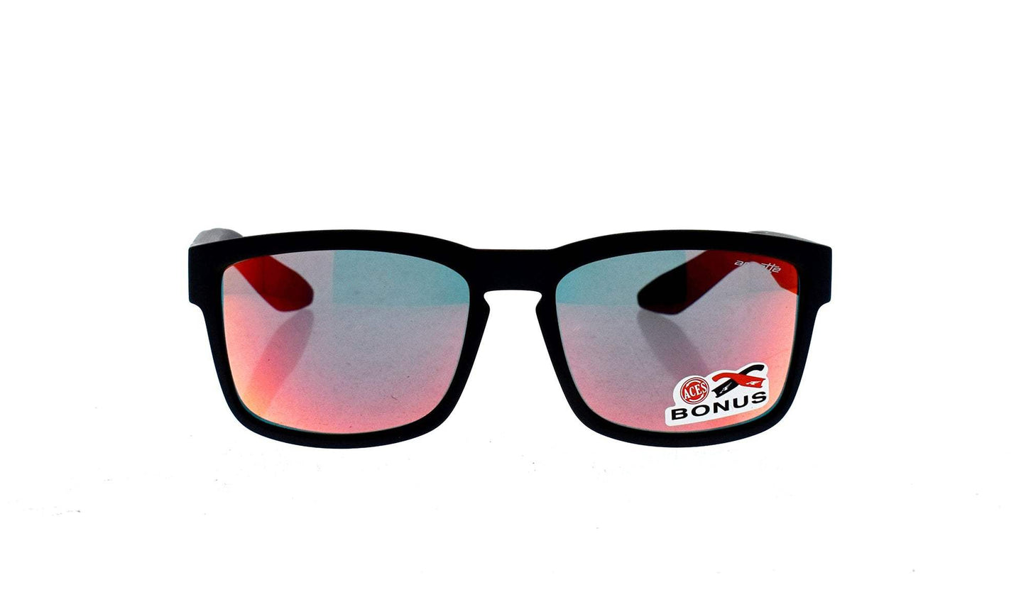 Arnette AN 4220 2346-6Q Turf - Matte Black-Red by Arnette for Men - 57-17-140 mm Sunglasses