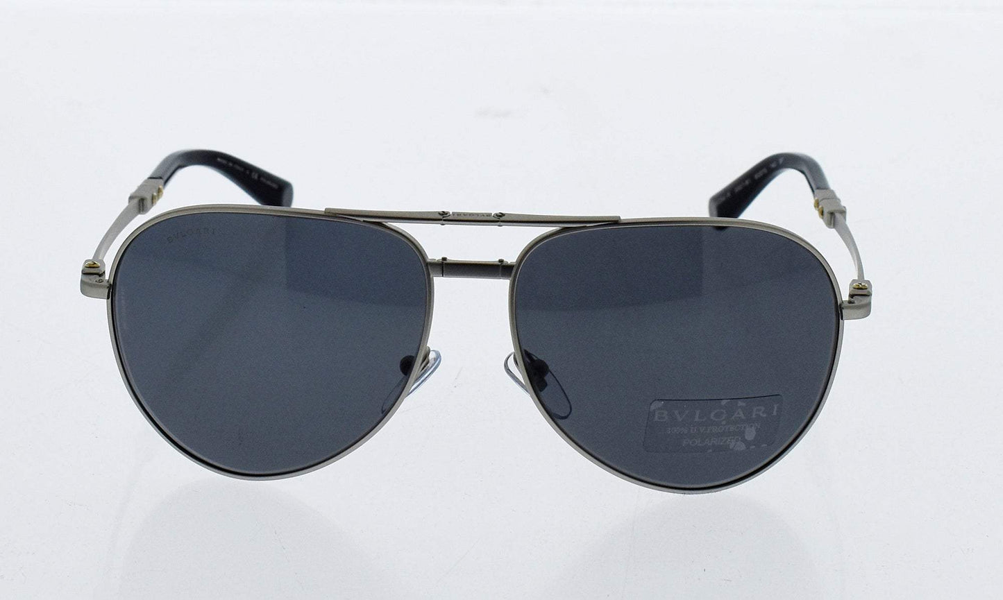 Bvlgari BV5034K 2007-81 - Silver-Grey Polarized by Bvlgari for Men - 60-15-140 mm Sunglasses