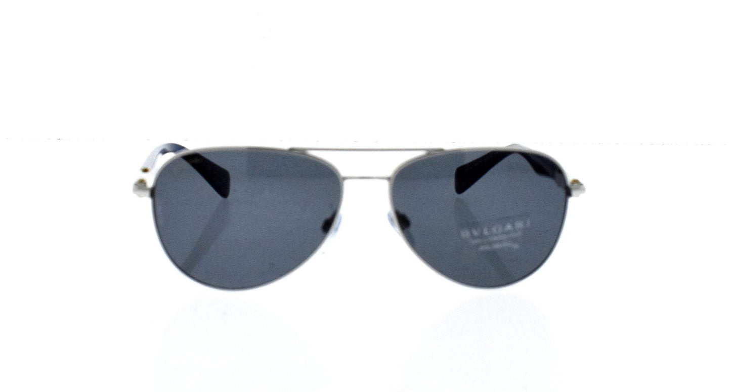 Bvlgari BV5036K 394-81 - Silver Plated-Grey Polarized by Bvlgari for Men - 60-14-145 mm Sunglasses
