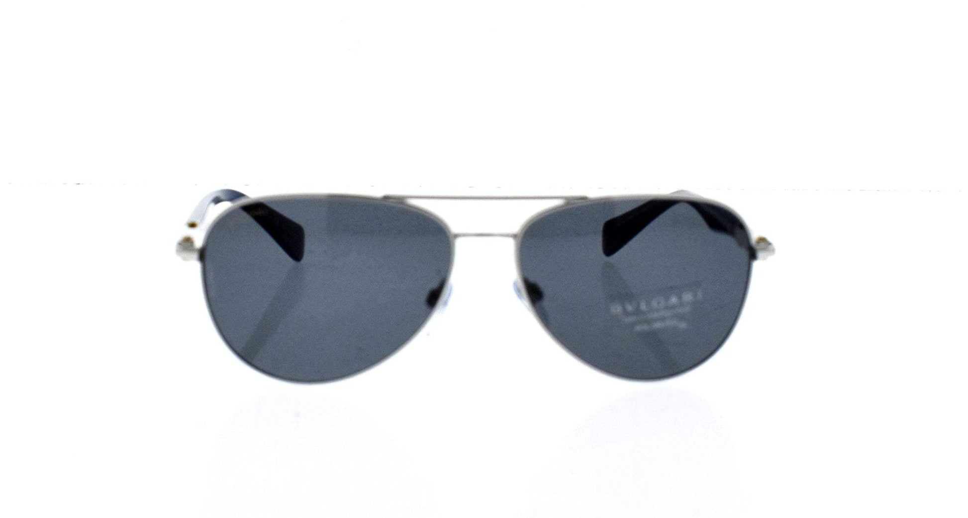 Bvlgari BV5036K 394-81 - Silver Plated-Grey Polarized by Bvlgari for Men - 60-14-145 mm Sunglasses