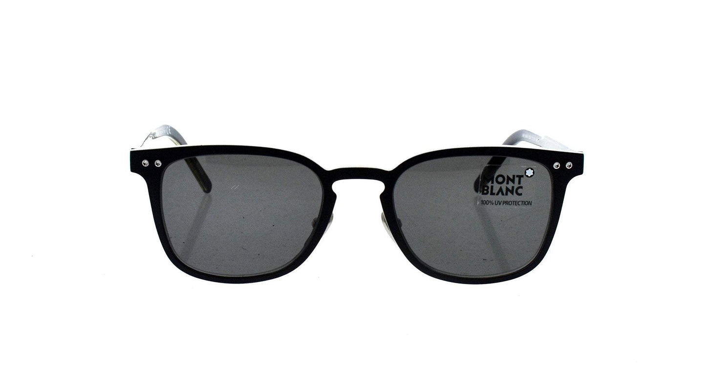 Mont Blanc MB584S 02A - Matte Black-Smoke by Mont Blanc for Men - 51-20-145 mm Sunglasses
