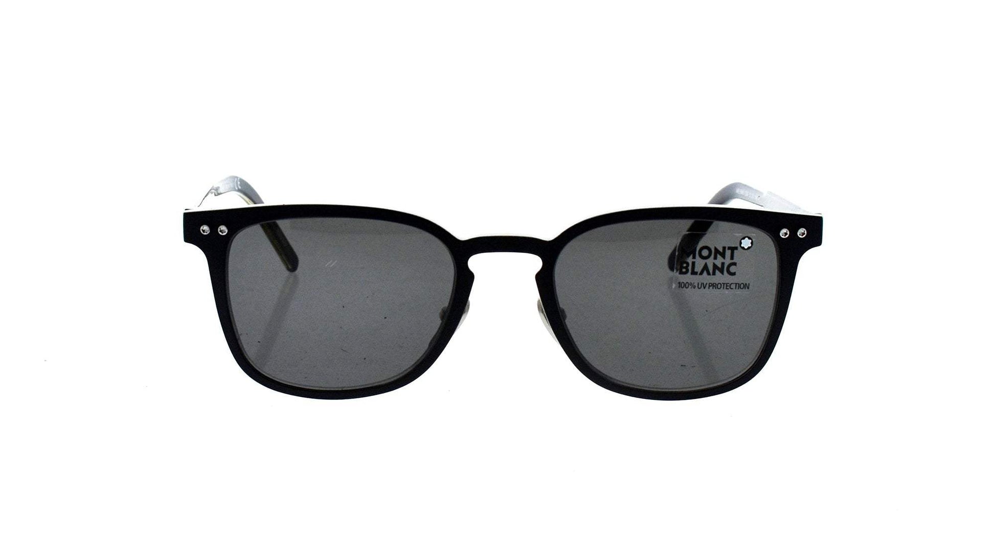 Mont Blanc MB584S 02A - Matte Black-Smoke by Mont Blanc for Men - 51-20-145 mm Sunglasses