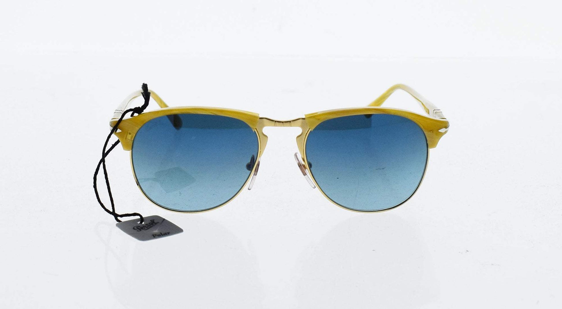 Persol PO8649S 1046-S3 - Light Horn-Blue Faded Polarized by Persol for Men - 56-18-145 mm Sunglasses