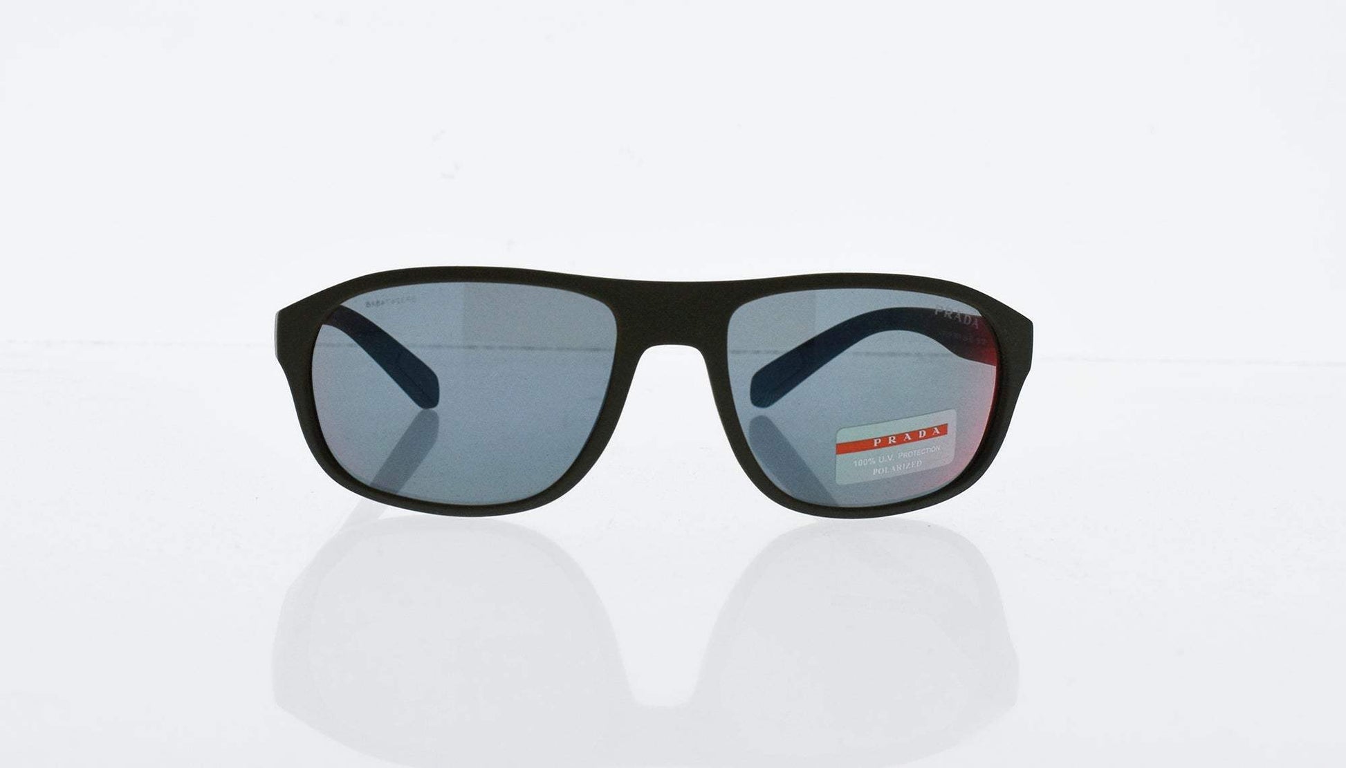 Prada SPS 01R UBW-9Q1 - Green Rubber-Grey Red by Prada for Men - 58-18-135 mm Sunglasses