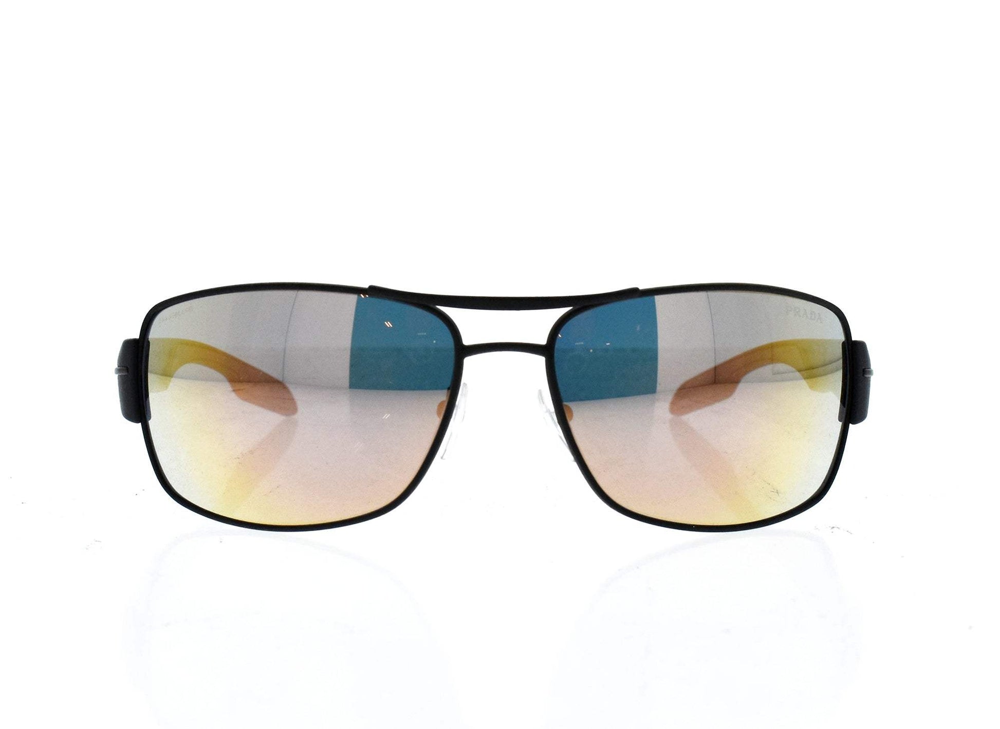 Prada SPS 54I TIG-2D2 - Grey Rubber-Grey Rose Gold by Prada for Men - 65-14-125 mm Sunglasses