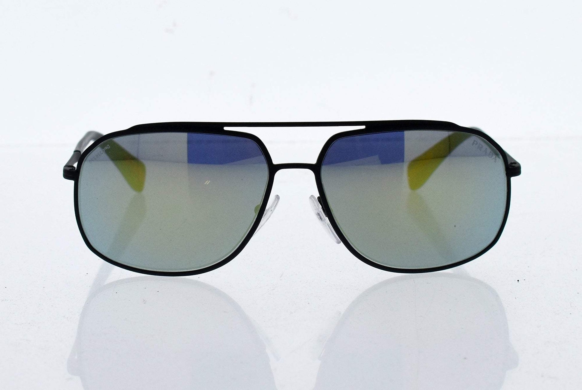 Prada SPS 56R TIG-4J2 - Grey Rubber-Green by Prada for Men - 60-14-140 mm Sunglasses